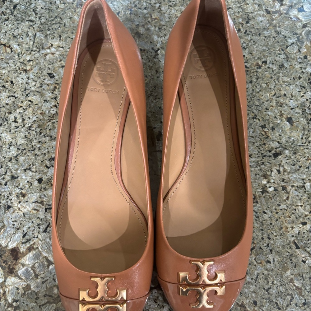 Tory Burch Brown Leather Heels